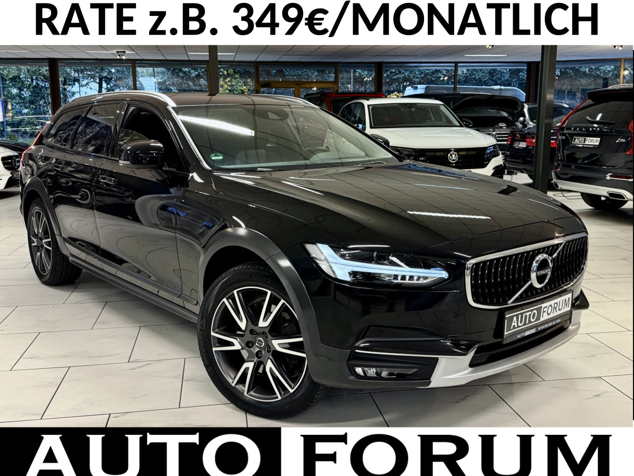 Volvo V90 2.0 D5 CC AWD AUT AHK LEDER LED SHZ CAM PDC