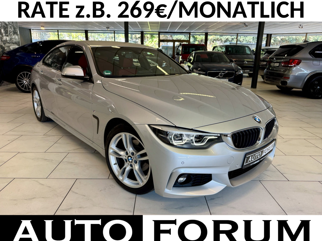 BMW 420i GC 3x M-SPORT LEDER LED NAVI SHZ PDC SHADOW